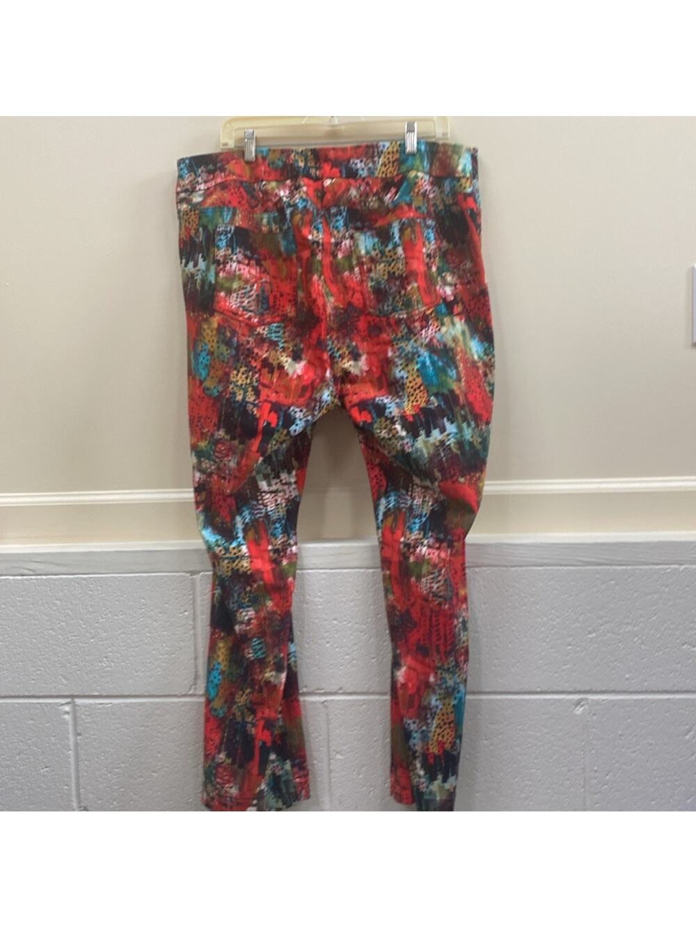 Soft Surroundings women’s plus size 1X multi color print stretchy pants